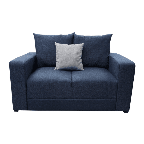 Love seat El Bazar Store Miami Lino Azul marino 2 plazas, Modular, Moderno, Sala