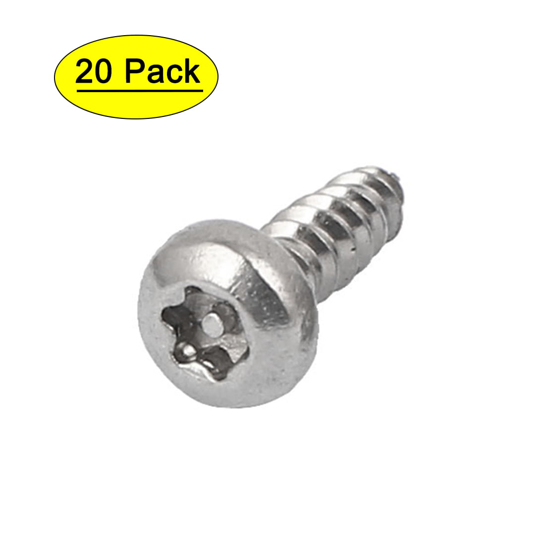 #4 M2.9x19mm Stainless Steel Phillips Round Pan Head Self Tapping Screws 50pcs 