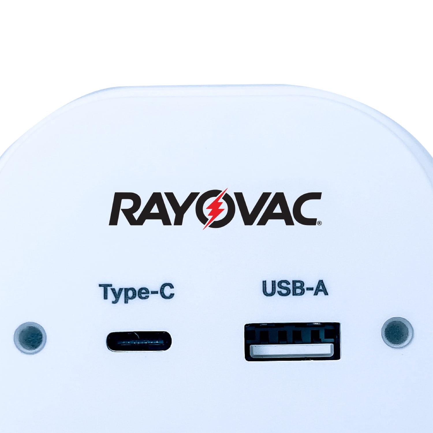 RAYOVAC Portable Surge Protector Wall Tap with Phone Holder, 1 AC Outlet, and 2 USB Ports, PN201