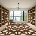 thumbnail image 2 of ODIKA 8'x10' Machine Washable Non-Slip Area Rug, Geometric Beige High Traffic Rug, Beige, 1279886, 2 of 7