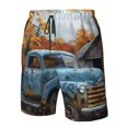 thumbnail image 4 of Fotbe Rustic Vintage Truck Autumn Trajes de Baño Estampados para Hombre, Shorts de Verano de Secado Rápido, Ropa de Playa, Bañadores-Medium, 4 of 6