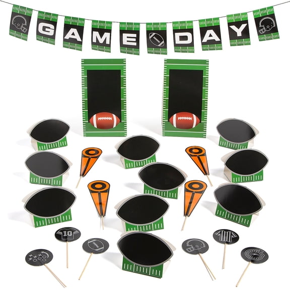 Fun Express Football Tailgating Buffet Decorating Kit - 23 Pc.