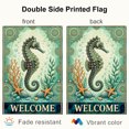 thumbnail image 2 of SPXUBZ Seahorse Coastal Garden Flag 12x18 Inch, Ocean Beach Linen Yard Flag with Marine Animal Design, Outdoor Decorative Flag for Garden Porch Patio Coastal Decor, 2 of 4
