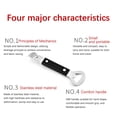 thumbnail image 6 of JilgTeok 1 Packs Stainless Steel Bottle Opener Beer Cap Opener Double-headed Can Opener Kitchen Gadgets, 6 of 8