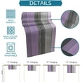 thumbnail image 6 of Farmhouse Cotton Linen Table Runner Dresser Scarf Retro Rustic Barn Wood Texture Ombre Lavender Purple Gray Non-Slip Rectangle Settings Decoration for Kitchen Home Dining Holiday, 18x72 inch, 6 of 6