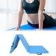 thumbnail image 2 of Esterilla de yoga triple para ejercicios, alfombrilla protectora para suelo, almohadilla de yoga portátil para gimnasio en casa PU azul claro, 2 of 9