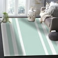 thumbnail image 5 of Area Rugs 4x6 Ft Aqua White Stripe Non-Slip Washable Rug Indoor Rug Floor Mats Non Shedding Carpet for Living Room Bedroom Dining Room Home Decor, 5 of 8