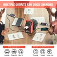 thumbnail image 2 of Takki 99Wh Portable Power Station, Solar Generator with Camping Gear Lights 110V AC Battery Backup for Camping Home Laptop Road Trip Emergency Supplies (Solar Panel Not Included), 2 of 8