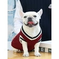 thumbnail image 2 of Fall/winter V-neck Pet Dog Cat Sweater Vest In College Style, 2 of 4
