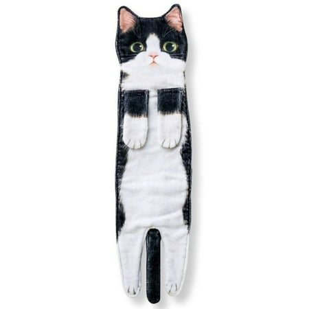 

Cute Cat Towel Multipurpose Microfiber Face Towel Super Soft Absorbent Towel for Home Bathroom Kitchen