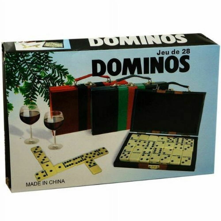 2枚セット R.O.M.E.-N-Tha Darkcide/Slippin'n Jumbo Double Six Domino Set - 28 Thick Black Tiles - Sophisticated