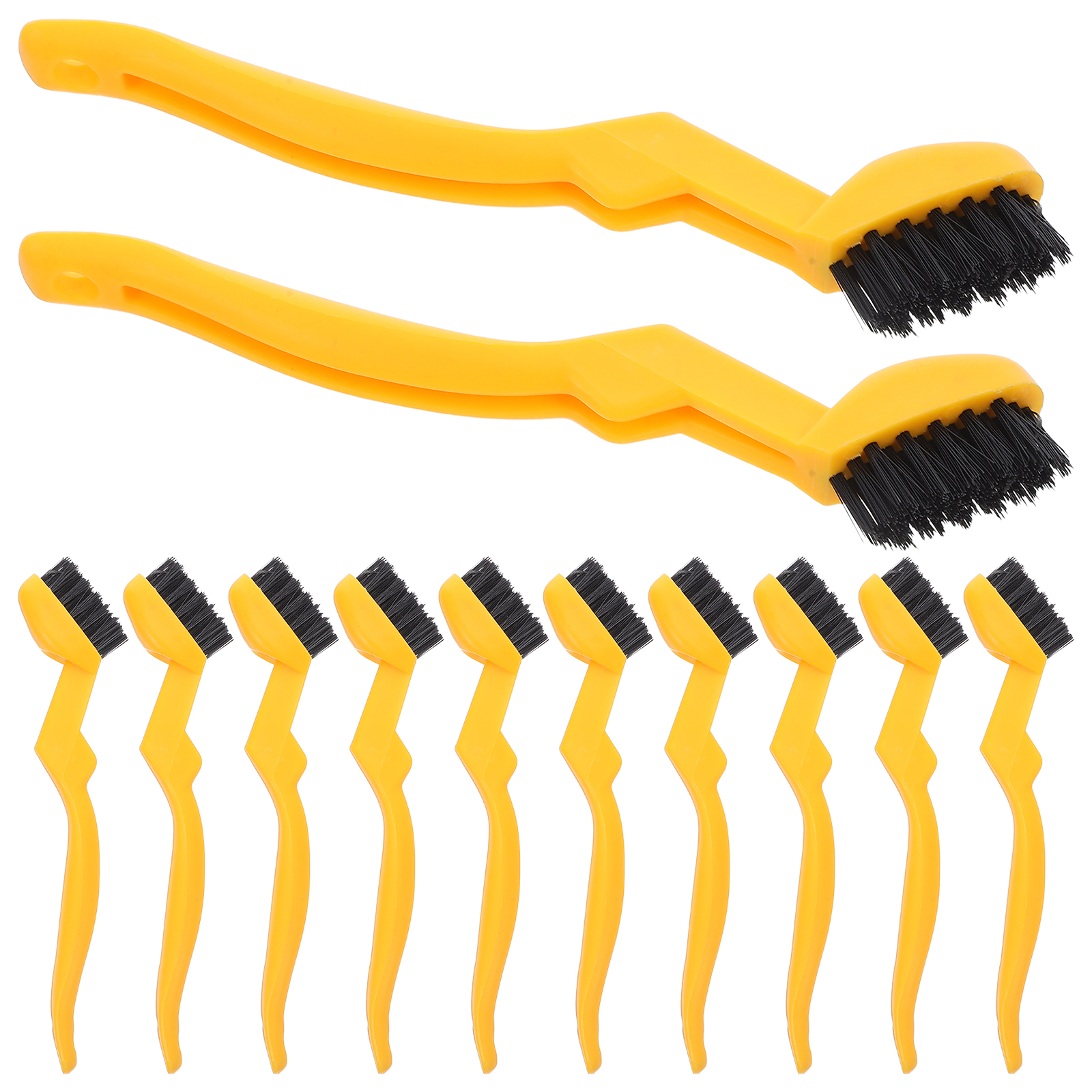 KALLORY Set of 30 Nylon Brushes for Industrial Use and Camping Grills, Effective Deep Stain Removal Tool