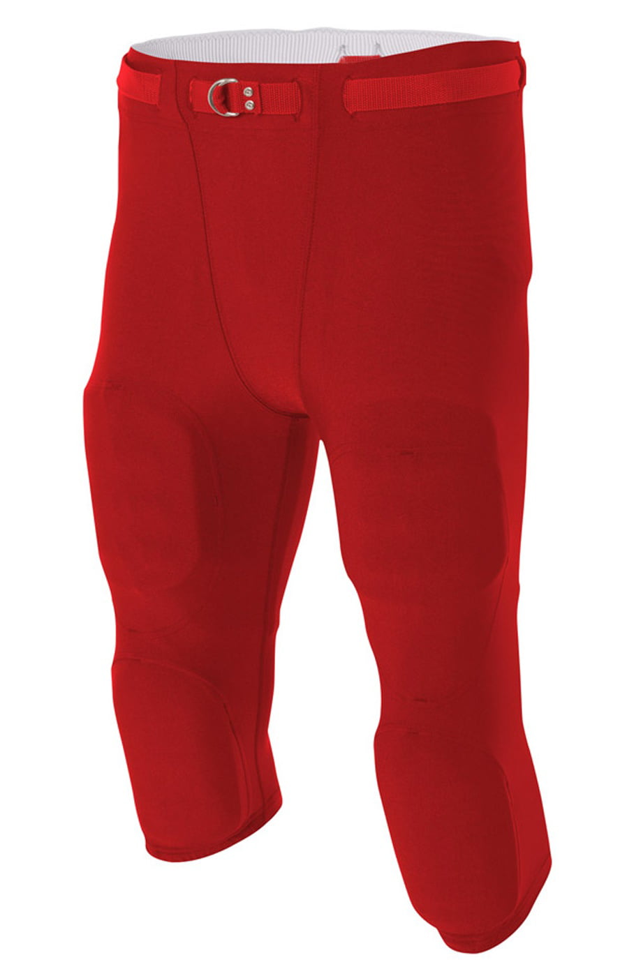 Knee Flyless Moisture Wicking with Built-in Hip Football Integrated 7-Pads Pants 9 Colors in 8 Sizes Thigh & Tail Pads 