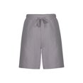 thumbnail image 6 of KeShDi Mens Cargo Shorts Sweat Shorts Basketball Bermuda Gym Shorts Men Casual Solid Pocket Elastic Waist Straight Half Shorts Pants Sport Pants Gray S, 6 of 6