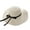 White, variant on Visland Beach Sun Hat for Women Bow-Knot UV UPF 50+Travel Foldable Wide Brim Straw Hat