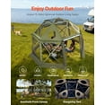 thumbnail image 3 of VEVOR Pop up Gazebo Screen Tent, 13 x 13 ft, 13-Sided Spherical Camping Canopy Tent with Removable Top & Carry Bag, Quick-Set & Bite-Proof, Screen House Sun Shelter for 10-12 Persons, Green, 3 of 9
