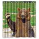thumbnail image 1 of Cortina de ducha Impermeable ABPHQTO oso topo 160x180 cm, 1 of 2