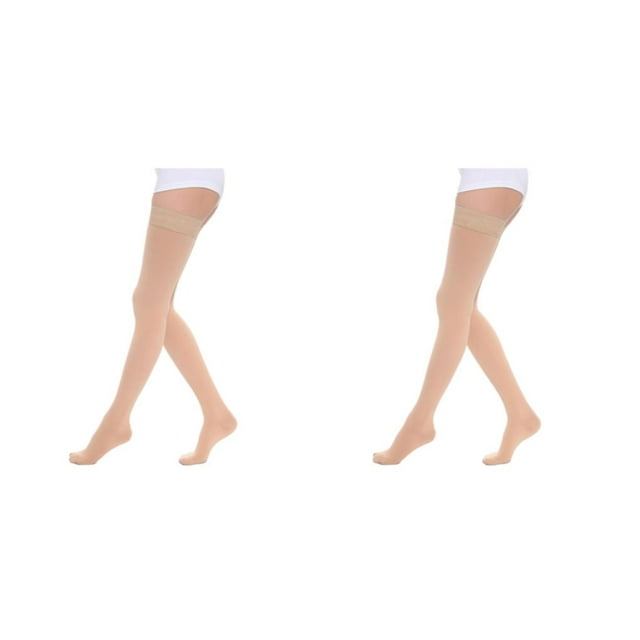 Baohd Soft And Stretchy Compression Stockings Fashionable And Comfortable Toe wrapping - skin XXL 2Set