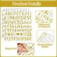thumbnail image 7 of 1215Pcs Letter Stickers 15 Sheets Alphabet Stickers Vinyl 1 Inch Stick on Letters Glitter Self-Adhesive Waterproof ABC Number Stickers Graduation Cap Water Bottles Scrapbook Crafts (15, Gold/Silver), 7 of 7