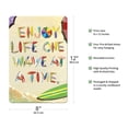 thumbnail image 2 of Enjoy Life One Wave at a Time - Beach Sand Surfboard Art - From an Original Color Painting by Scott Westmoreland - 8 x 12 inch Vintage Metal Tin Sign, 2 of 4