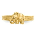 thumbnail image 4 of 14K Yellow Gold Ring Band Toe Elephant, Size 9, 4 of 5