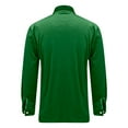 thumbnail image 5 of Stamzod Mens Shirts Trendy Fashion Vintage Long Sleeve Button Down Shirt Men Business Casual Velvet Oversized Shirt with Pocket Green S, 5 of 9