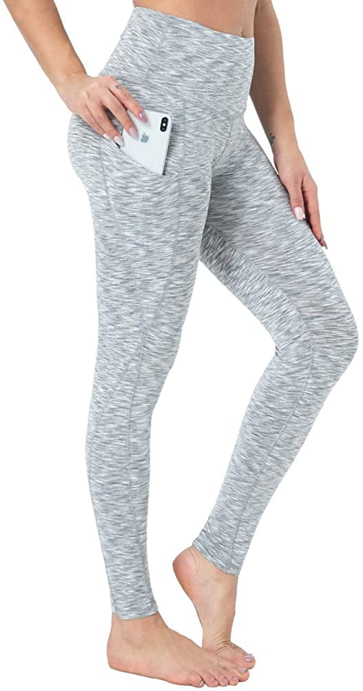 HIGHDAYS High Waisted Yoga Pants for Women Soft Tummy Control Leggings with Pockets for Workout Running 