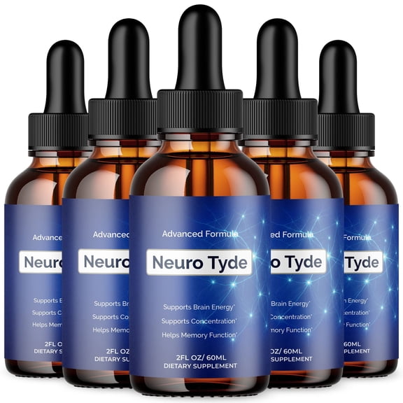 Neuro Tyde Advanced Formula Brain Support Drops NeuroTyde Maximum Strength Supplement 150 Servings