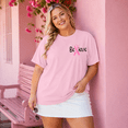 thumbnail image 6 of DEXIO Breast Cancer Plus Size Shirts for Women Ribbon In October We Wear Graphic T-Shirt Short Sleeve Awareness Tops Light Pink 3X, 6 of 9