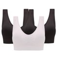 thumbnail image 2 of SEMPAI 3PC Sports Bras for Women Plus Size,Sports Bra,Breathable,Push-Up Ladies Running Yoga Full Coverage Wireless Bras Beauty Bra Clearance, 2 of 7