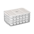 thumbnail image 2 of Xihbxyly Caja Organizadora para Dumplings, Bandeja Apilable, Diseño Multicapa, Conservación de Alimentos Frescos, Organización Del Refrigerador, Esencial para La Cocina, Tamaño 22 × 31 × 7,5 Cm, 2 of 6