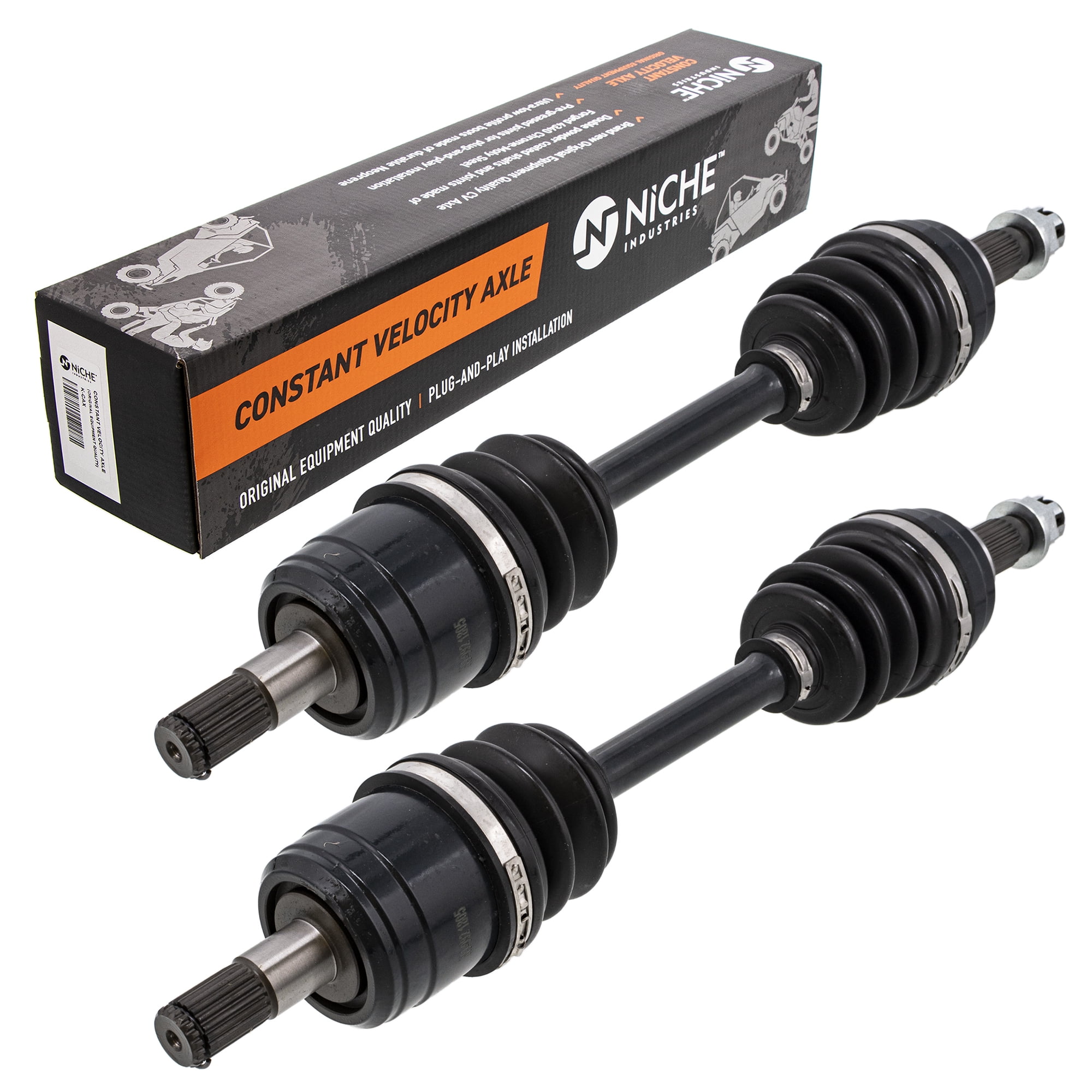 Niche High Strength Front Axle for Honda Rancher TRX350 ATV 2 Pack