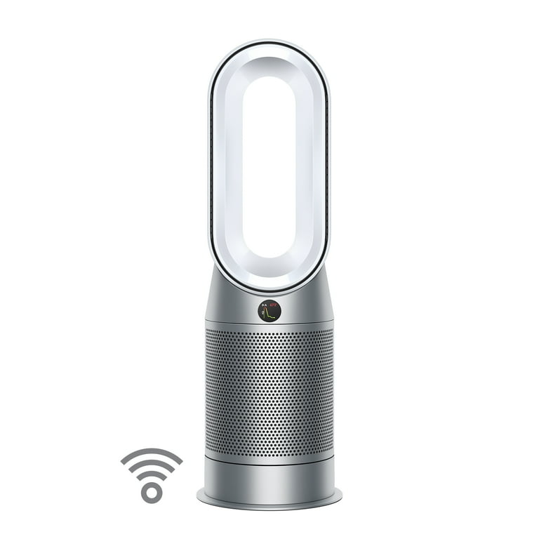 Dyson HP07 Purifying Fan Heater, White Silver, Refurbished, HEPA