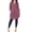 Burgundy/Blue, variant on White Mark Womens Plus Plaid Button Down Tunic Top