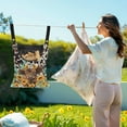thumbnail image 2 of SEANATIVE Sunflower Cow Clothespin Bag with Hanging Hook Large Capacity Clothes Pin Bag Reusable Clothes Pin Bag Wardrobe Holiday Clothespin Bag Holder Outdoor Decor, 2 of 7