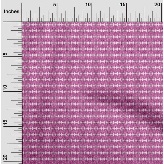 oneOone Organic Cotton Poplin Twill Fabric Geometric Ikat Printed Craft Fabric BTY 42 Inch Wide