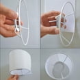 thumbnail image 4 of Anillo de sombra de luz de lámpara Bewildely 2x circular de hierro blanco duradero, 4 of 6