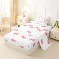 thumbnail image 2 of Erosebridal Cute Bow Girls Twin Sheet Sets, Princess Cartoon Bedding, 3-Piece, 2 of 5
