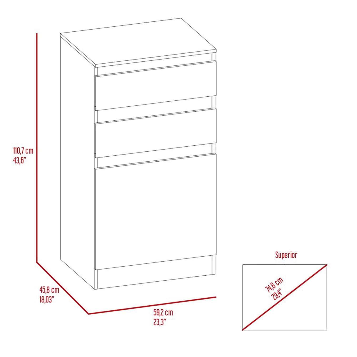 Kadyn Dresser with Jewelry Box, Single Door Cabinet, Chest of Drawers with Mirror, Dark Walnut Jewelry Storage Container Kadyn Dresser with Jewelry Box, Single Door Cabinet, Chest of Drawers with Mirror, Dark Walnut Jewelry Storage Container
