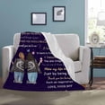 thumbnail image 2 of LHSHID Personalized Blanket to My Bestie I Would Give You The Ability to See Yourself Through My Syes Blanket Throws for Bed, 2 of 4
