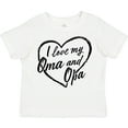 thumbnail image 3 of Inktastic I Love My Oma and Opa in Black Chalk Heart Boys or Girls Toddler T-Shirt, 3 of 5