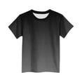 thumbnail image 4 of NAISIBABY T-Shirt for Boys Size 6, Gradient Crew Neck Short Sleeve Summer Casual Graphic Tee Black, 4 of 4