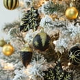 thumbnail image 7 of Lolsea 106ct Christmas Balls Ornaments Set, Colorful Plastic Shatterproof Decorative Baubles for Xmas Tree Decor, Black & Gold, 7 of 7