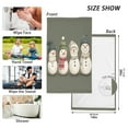 thumbnail image 6 of Yayeee 100% Cotton Hand Towels for Bathroom 16" x 28" Soft Absorbent Kitchen Towel, Beige Snowmen, 6 of 7