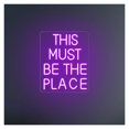 thumbnail image 1 of Letrero De Neón"This Must Be The Place"para Bar, Pub, Hogar, Habitación, Dormitorio, Decoración Pared, Letrero Tienda, Inauguración, 40x32cm, 1 of 3