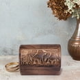 thumbnail image 2 of Hand‑Carved Wooden Jewelry Box – Elephant Design, 2 of 2