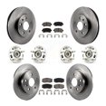 thumbnail image 1 of Transit Auto Front Rear Hub Bearings Assembly Disc Brake Rotors and Ceramic Pads Kit (10Pc) for Car Chevrolet Malibu Limited - Left Right Side (Driver Passenger) KBB-119126, 1 of 11
