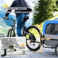 thumbnail image 6 of Aosom 2-in-1 Small Dog Bike Trailer and Bike Stroller with Hitch, Bicycle Trailer Sidecar Bike Wagon Cart Carrier Attachment for Travel, Blue, 6 of 9