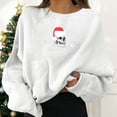 thumbnail image 1 of Women Sweatshirts Christmas Pullovers Fun Graphiprint Round Neck Long Sleeve Trendy Hoodies Top, 1 of 6