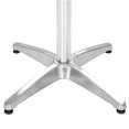 thumbnail image 2 of vidaXL Garden Table Silver 80x80x70 cm Aluminium, 2 of 4